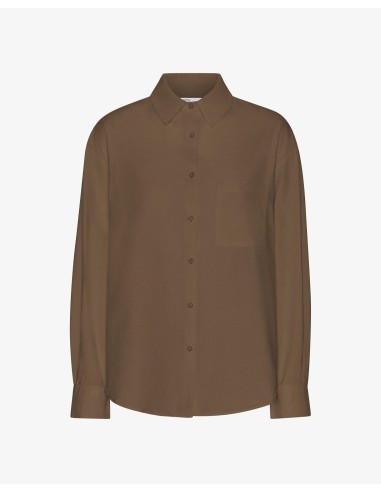 Organic Oversized Shirt - Cedar Brown est présent 