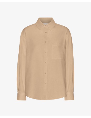 Organic Oversized Shirt - Desert Khaki en ligne