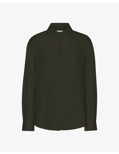 Organic Oversized Shirt - Hunter Green ou a consommer sur place