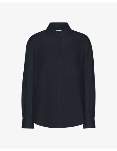 Organic Oversized Shirt - Navy Blue le concept de la Pate a emporter 