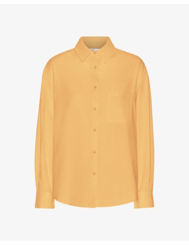 Organic Oversized Shirt - Sandstone Orange brillant des détails fins